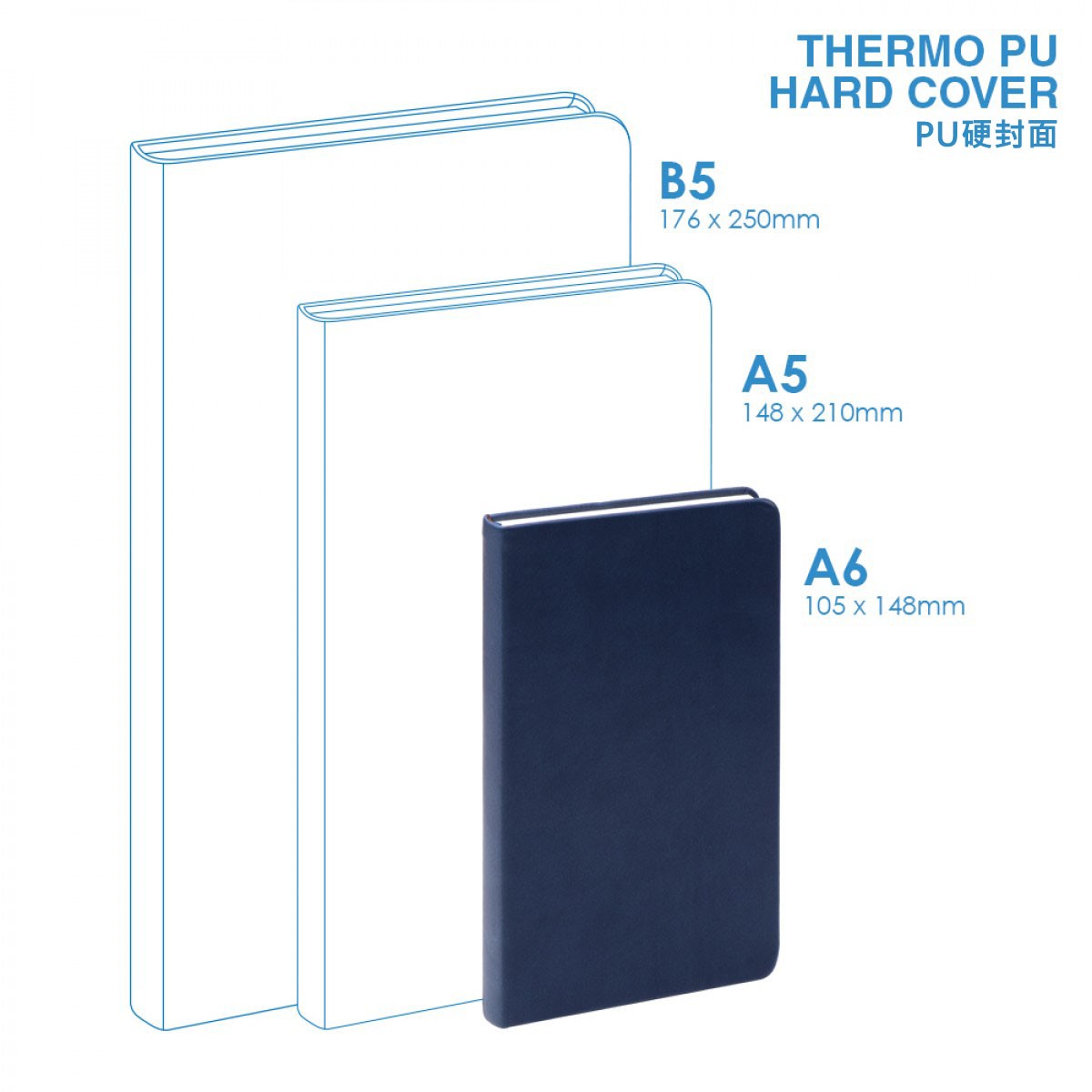 PU A6 Hard Cover Notebook