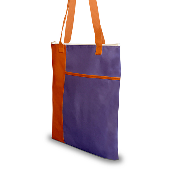 Zipper tote bag