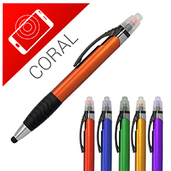 Coral Stylus Highlighter Pen