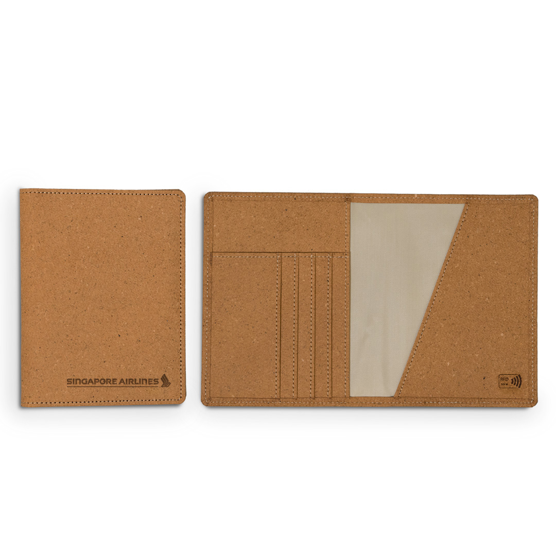 Horizon Recycled Leather RFID Passport Holder