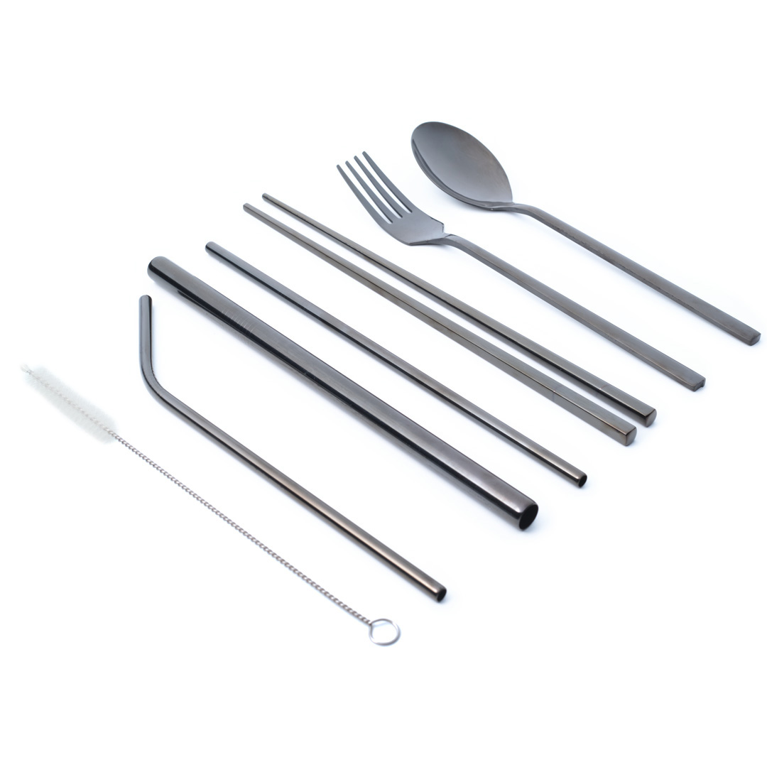 Stainless Steel Cutlery Set (black/ rainbow)