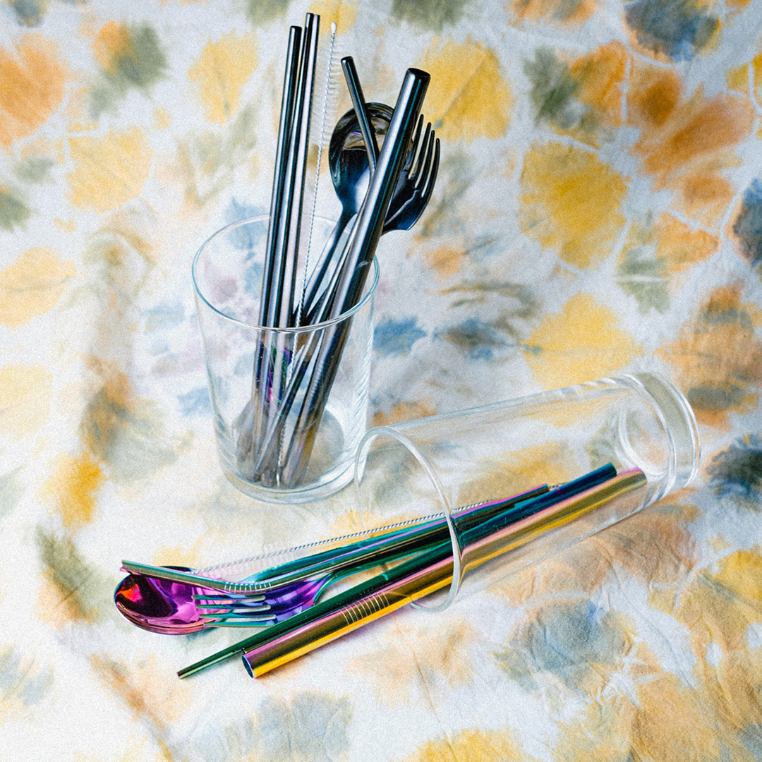 Stainless Steel Cutlery Set (black/ rainbow)