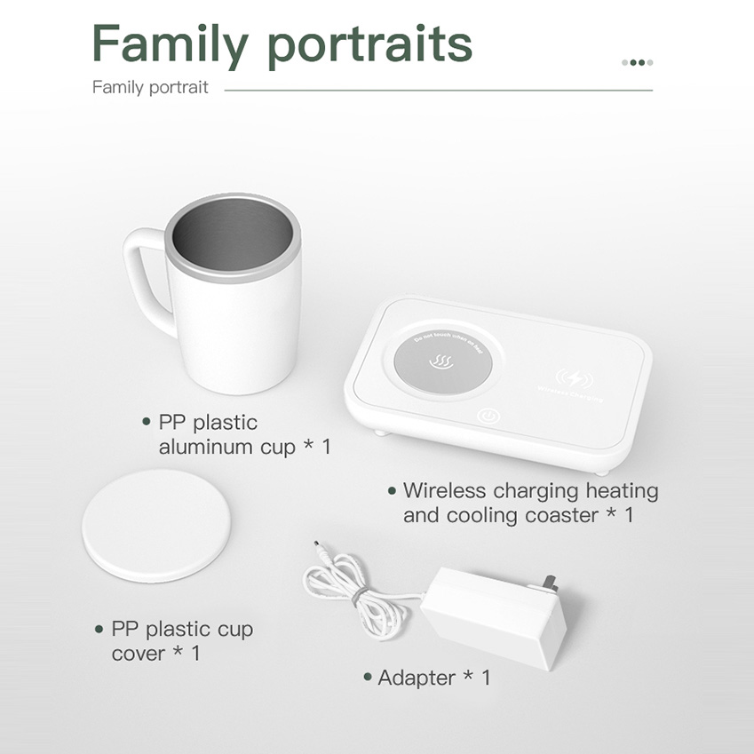 Cooling/Heating Cup With Wireless Charger