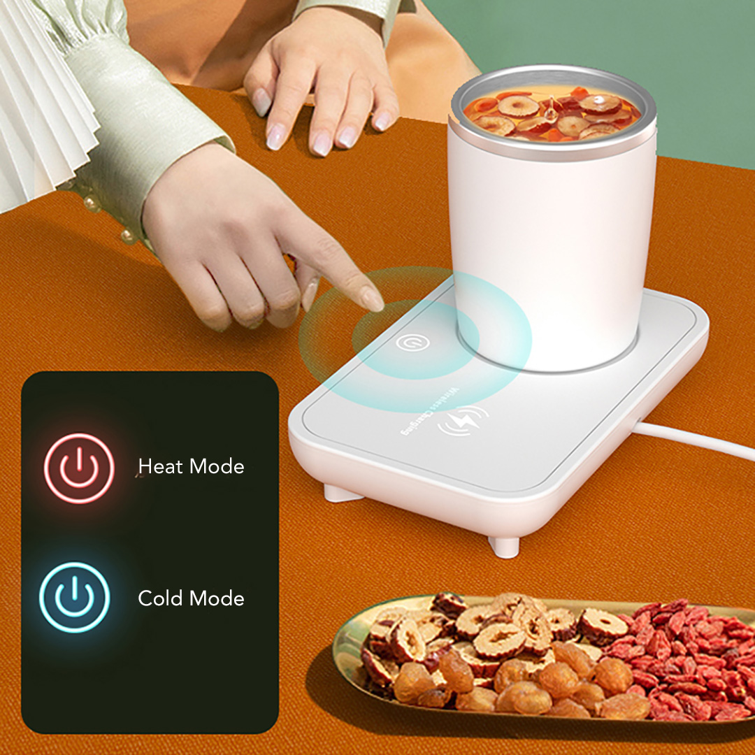 Cooling/Heating Cup With Wireless Charger