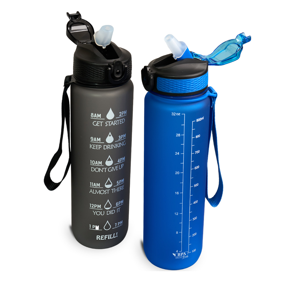 Water Bottle With Time Marker 1L