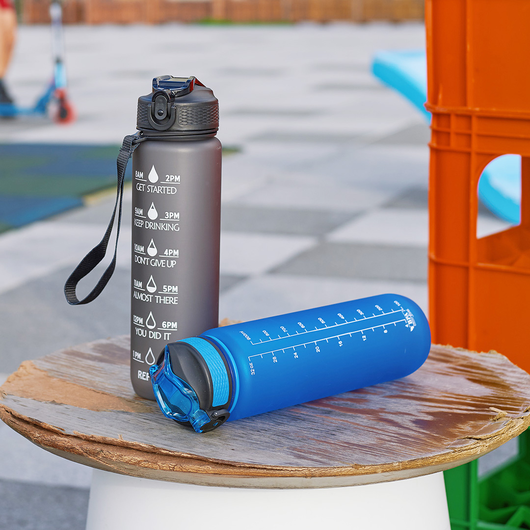 Water Bottle With Time Marker 1L