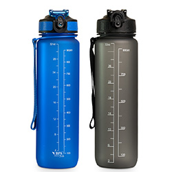Water Bottle With Time Marker 1L